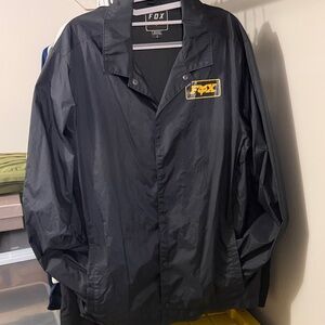 Fox Racing Black and Yellow Lightweight Jacket windbreaker